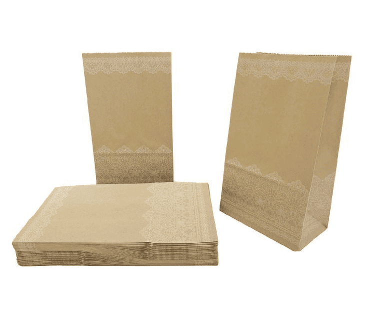 Bolsa de papel sin asa (VARIOS TAMAÑOS DISPONIBLES) - 6 Paquetes de 50 Uds. - FlikeHome - Bolsa Regalo - 416624X6 - Bolsa Regalo - 
