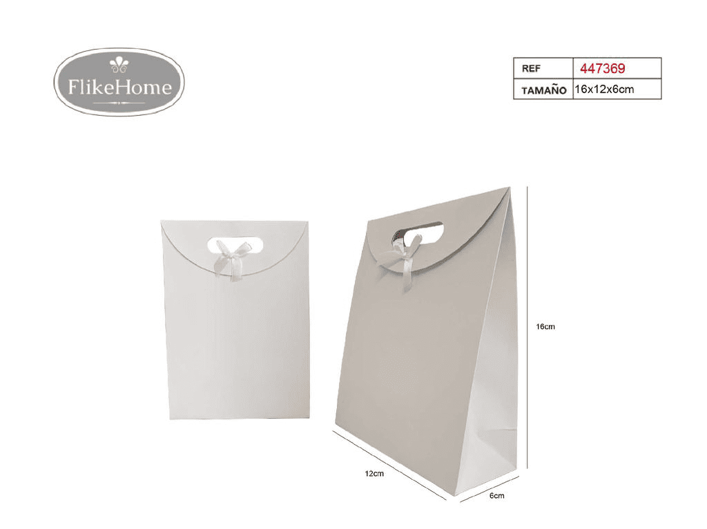 Bolsa de Regalo con Solapa (VARIOS TAMAÑOS DISPONIBLES) - Pack 12 Uds. - FlikeHome - Bolsa Regalo - 447369X12 - Bolsa Regalo - 
