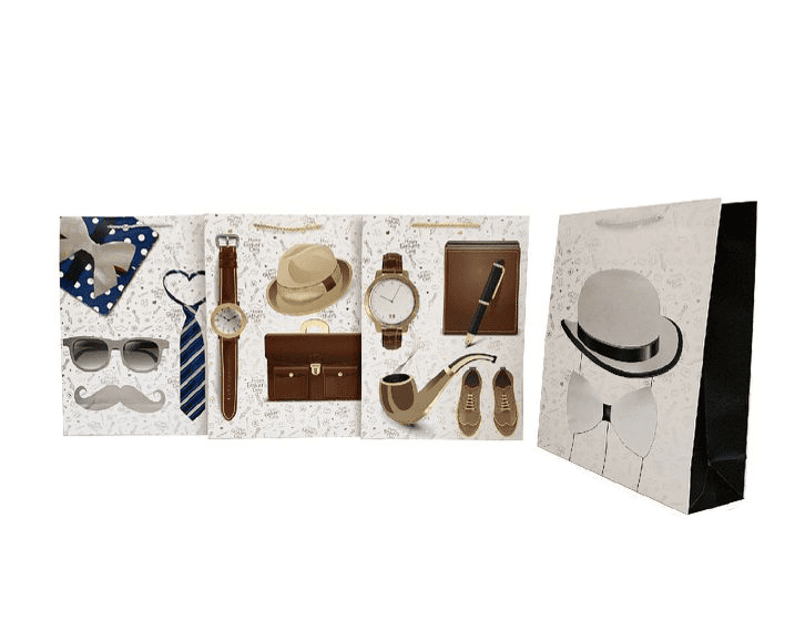 Bolsa de Regalo para Caballero (VARIOS TAMAÑOS DISPONIBLES) - Pack 12 Uds. - FlikeHome - Bolsa Regalo - 452516X12 - Bolsa Regalo - 