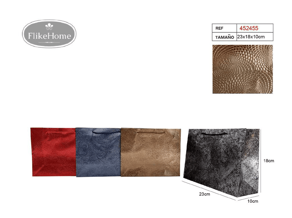 Bolsa de Regalo (VARIOS TAMAÑOS DISPONIBLES) - Pack 12 Uds. - FlikeHome - Bolsa Regalo - 452455X12 - Bolsa Regalo - 