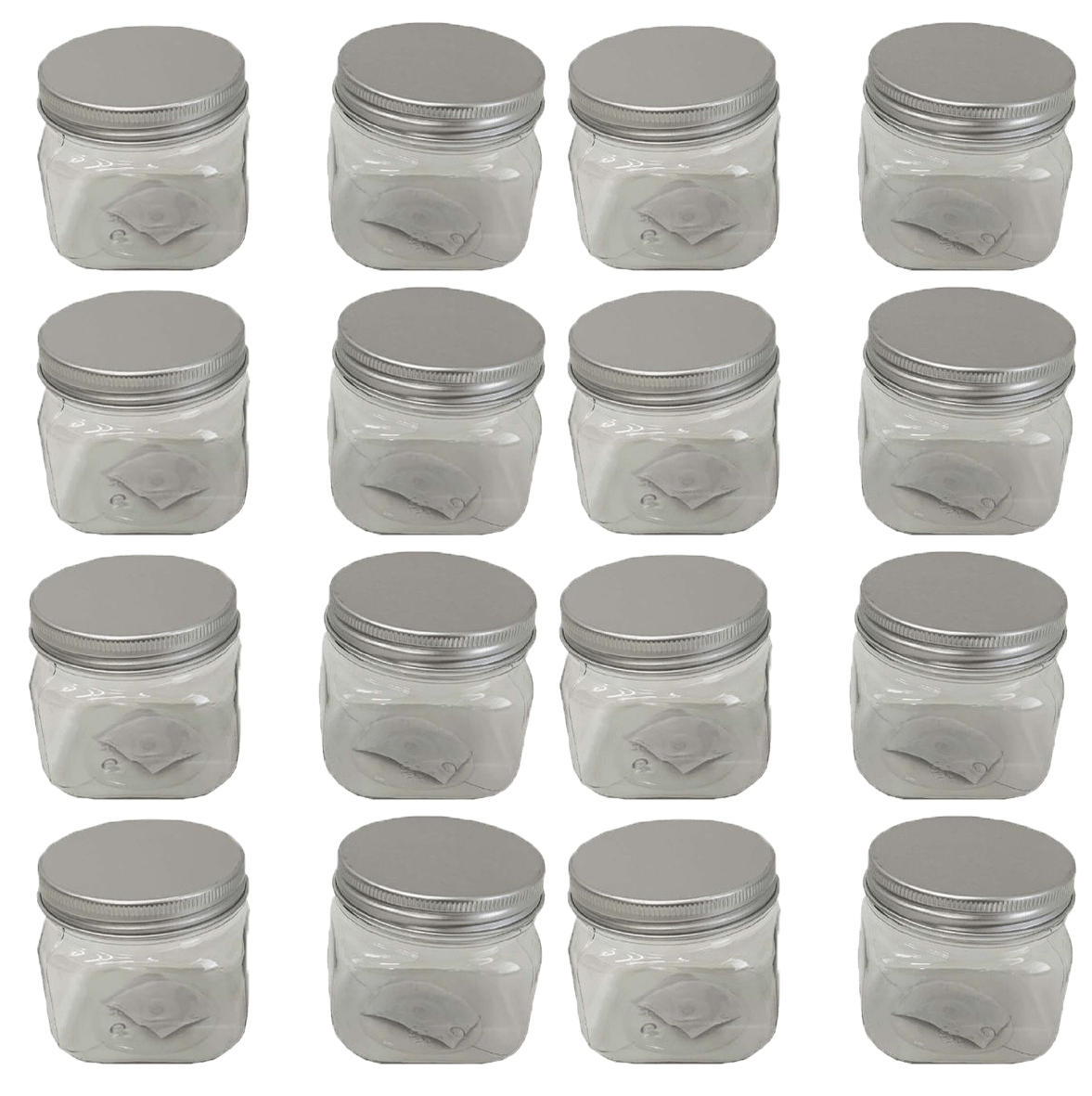 Botes Plásticos 12 Piezas - FlikeHome - Bote Plástico - 391259X12_PVC_5.5X5.5 - Bote Plástico - 