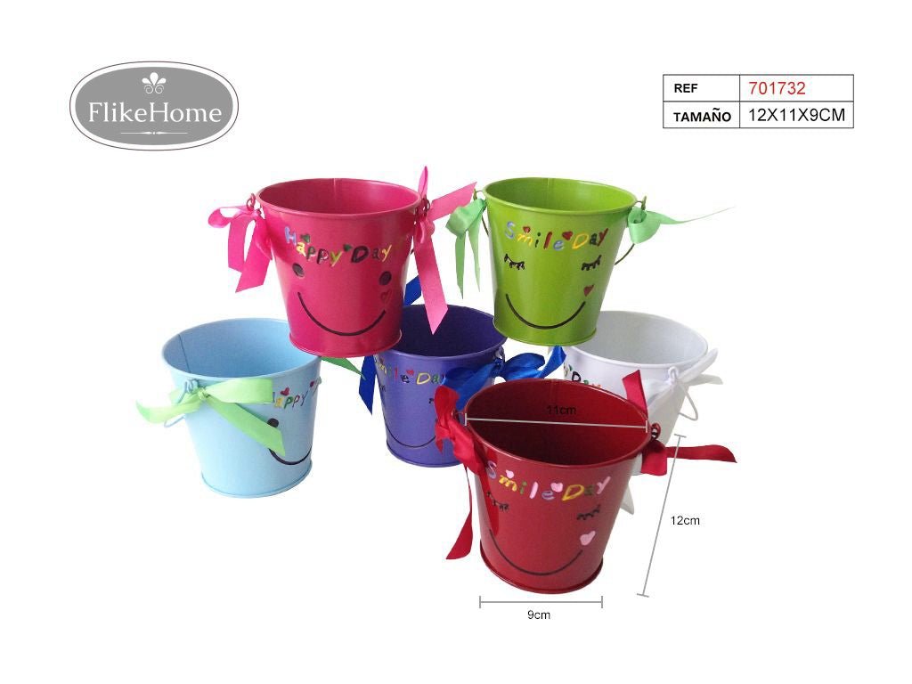 Cubo de Metal con Diseño (9x12 cm) - Pack 24 Uds