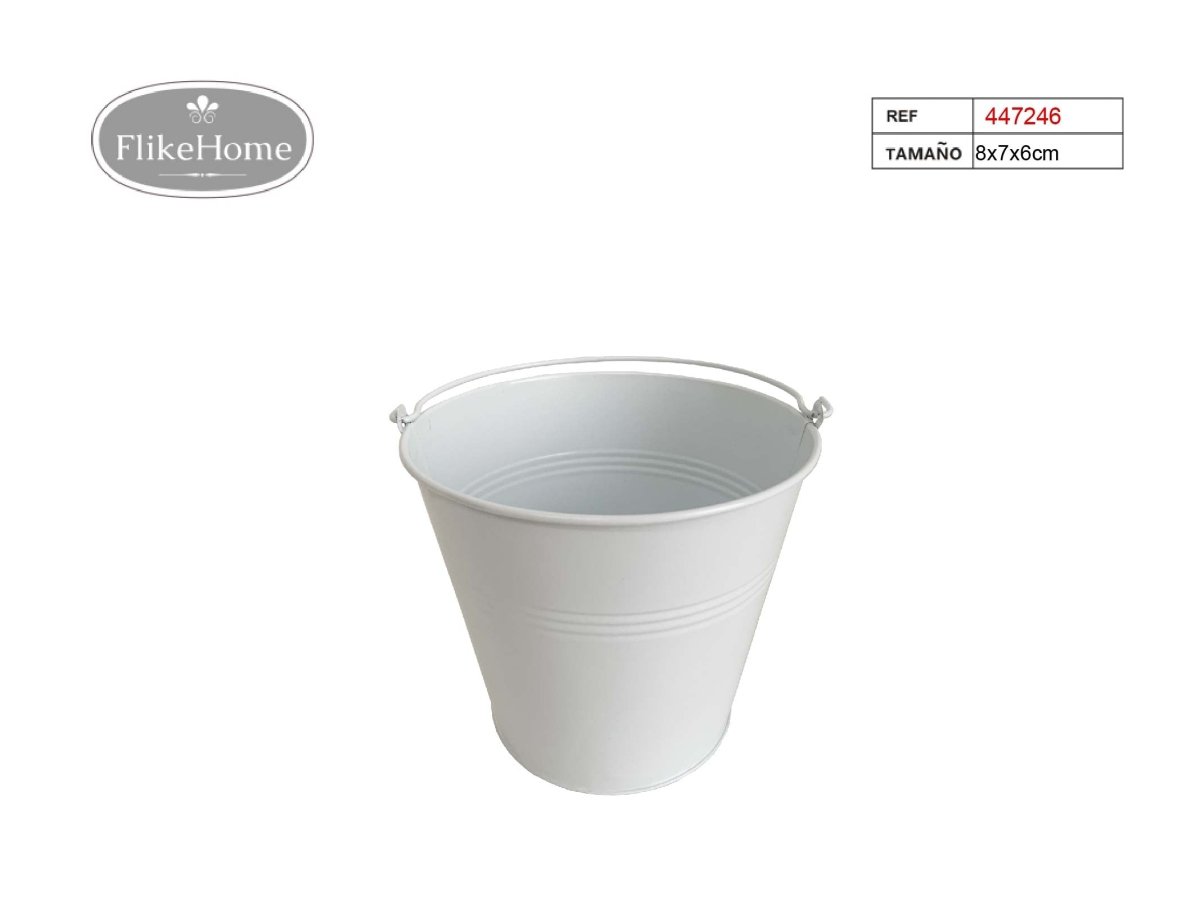 Cubo de Metal (VARIOS TAMAÑOS DISPONIBLES) - Pack 12 Uds. - FlikeHome - Cubo Metal - 447246X12 - Cubo Metal - Maceta metal - 