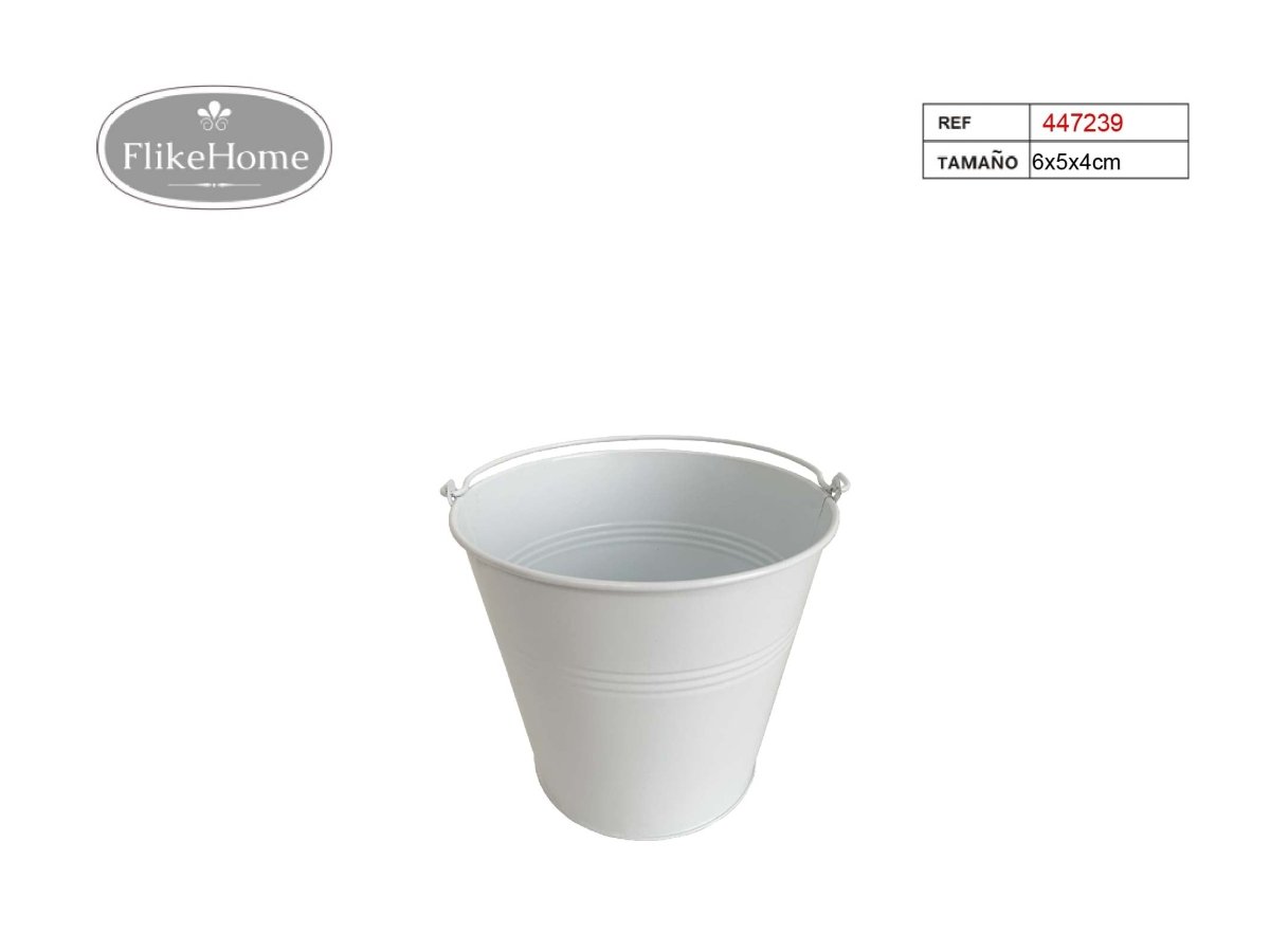 Cubo de Metal (VARIOS TAMAÑOS DISPONIBLES) - Pack 12 Uds. - FlikeHome - Cubo Metal - 447239X12 - Cubo Metal - Maceta metal - 