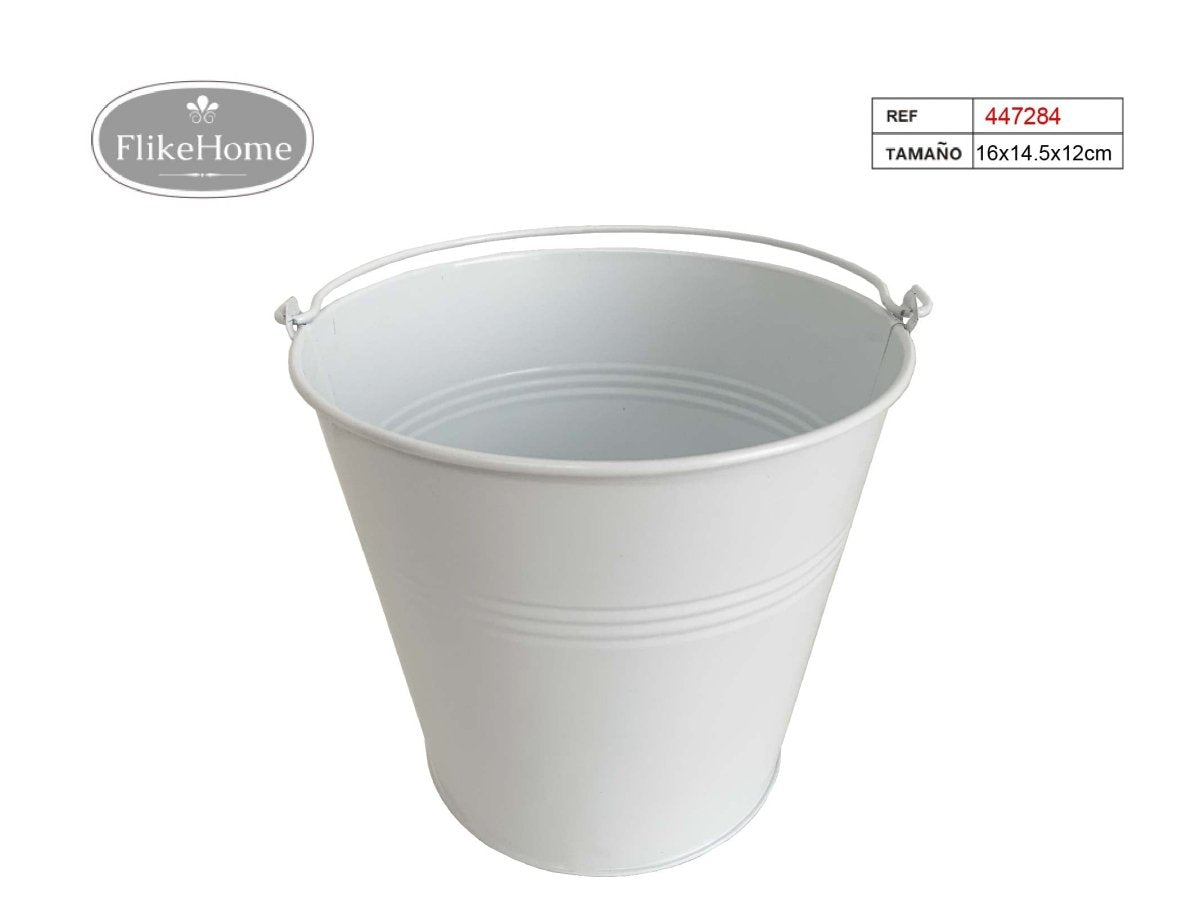 Cubo de Metal (VARIOS TAMAÑOS DISPONIBLES) - Pack 12 Uds. - FlikeHome - Cubo Metal - 447284X12 - Cubo Metal - Maceta metal - 
