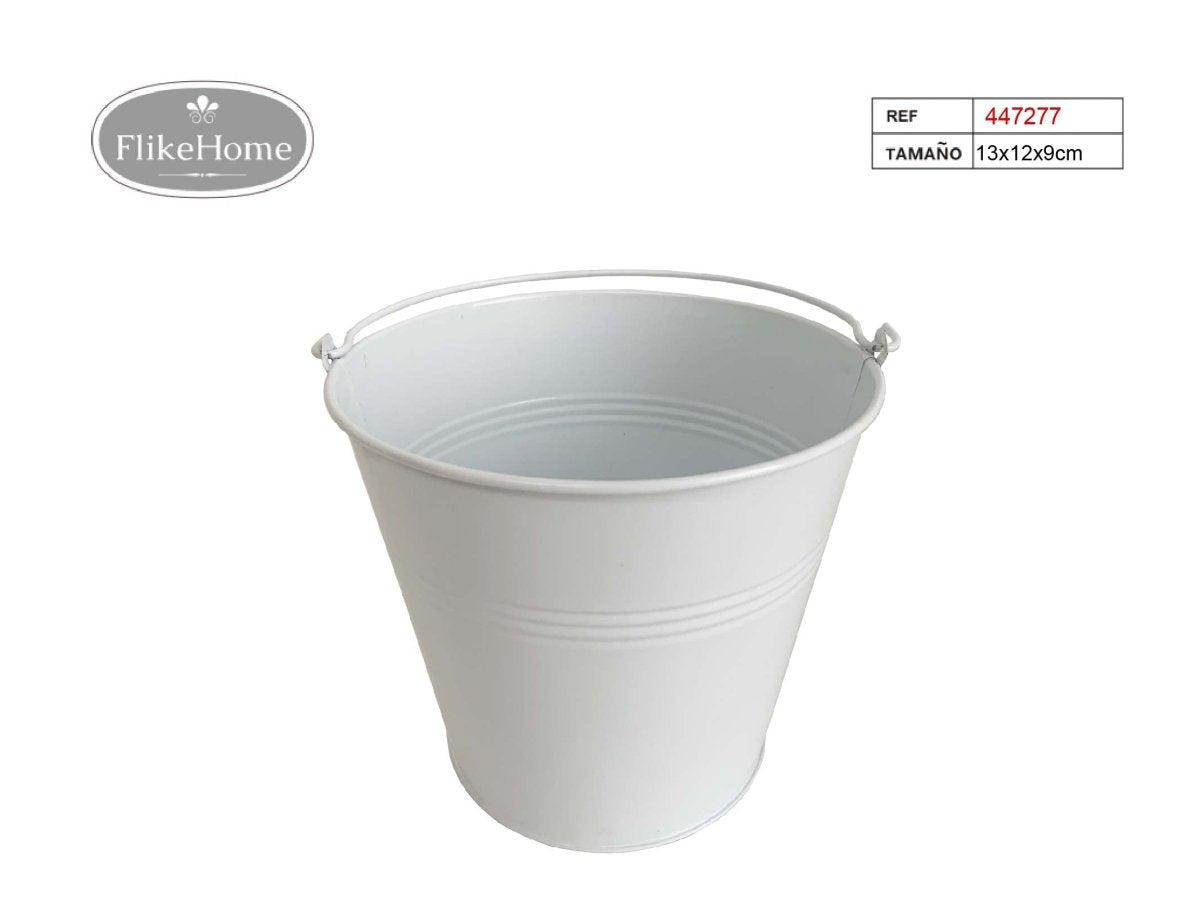 Cubo de Metal (VARIOS TAMAÑOS DISPONIBLES) - Pack 12 Uds. - FlikeHome - Cubo Metal - 447277X12 - Cubo Metal - Maceta metal - 
