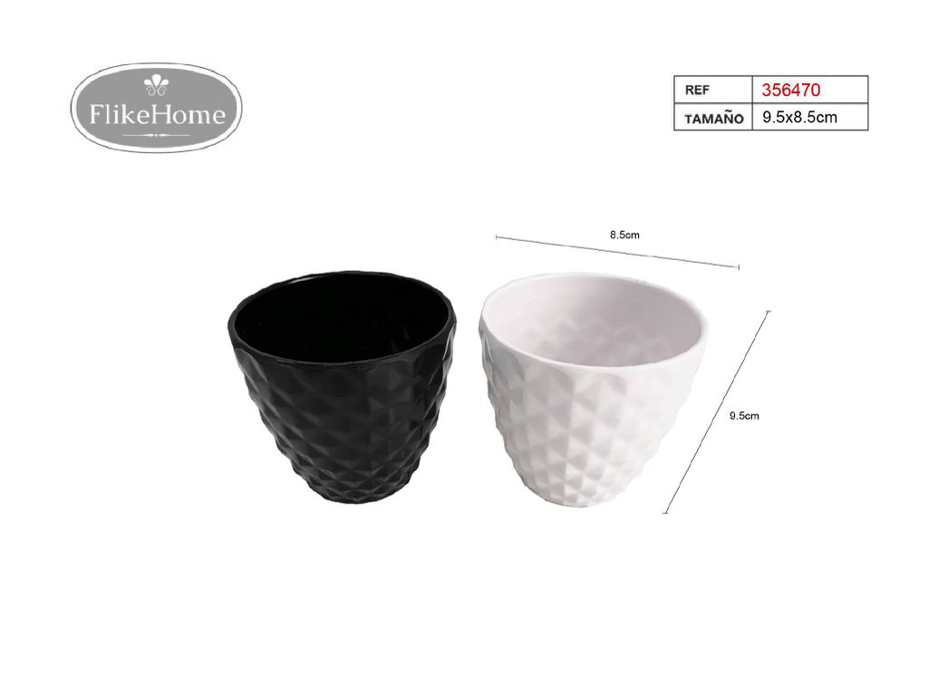 [DUDA TAMAÑO] Macetero Decor. PVC - Pack 12 Uds.