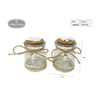 Flikehome - Bote de cristal Boda 7.5x5.5cm - Pack 12 Unidades - FlikeHome - Detalles de Boda - 330821X12 - Detalles de Boda - 
