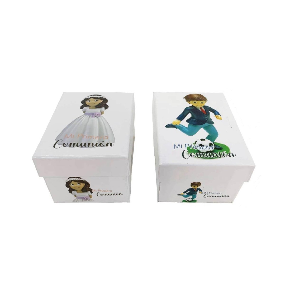 Flikehome - Caja de cartón Comunión 11x8x5cm - Pack 12 Unidades - FlikeHome - Detalles de Comunión - 399439X12 - Detalles de Comunión - 