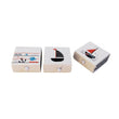 Flikehome - Caja de yute Marinero 7x7x3.5cm - Pack 12 Unidades - FlikeHome - Detalles de Bautizo/Baby Shower - 773012X12 - Detalles de Bautizo/Baby Shower - Detalles de Boda - Detalles de Comunión