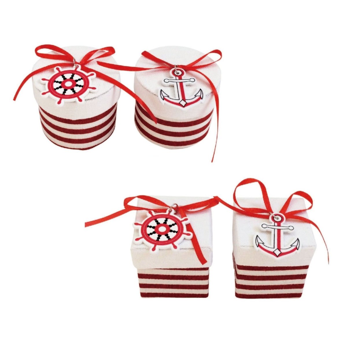 Flikehome - Caja de yute Marinero - Pack 12 Unidades - FlikeHome - Detalles de Bautizo/Baby Shower - 773081X12 - Detalles de Bautizo/Baby Shower - Detalles de Boda - Detalles de Comunión