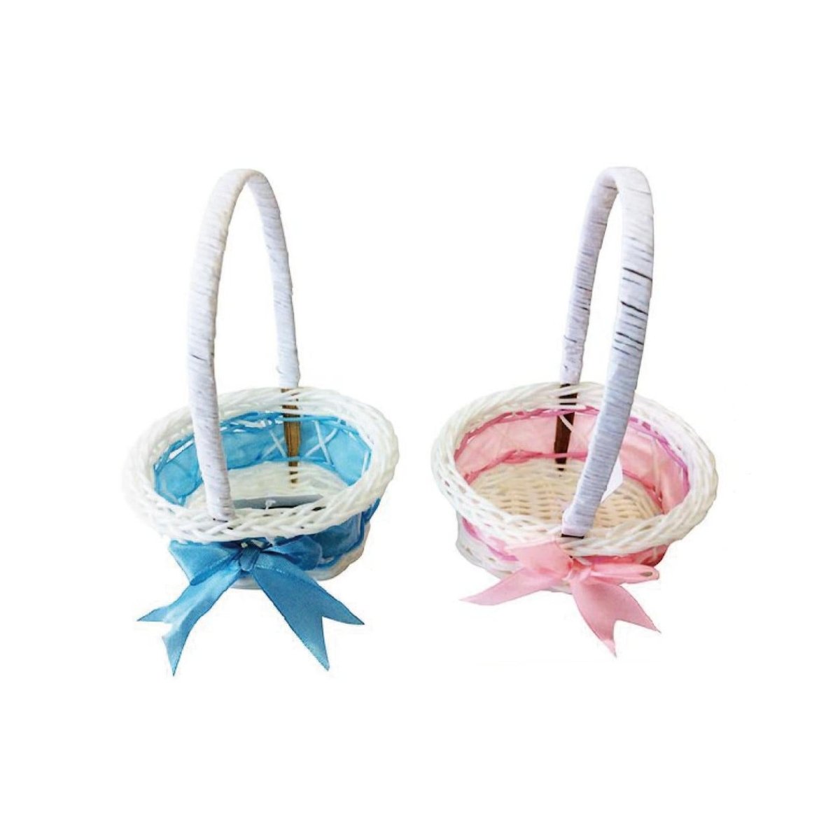 Flikehome - Cesta de ratán sintético 16x11x10cm - Pack 24 Unidades - FlikeHome - Detalles de Bautizo/Baby Shower - 741851X24 - Detalles de Bautizo/Baby Shower - 