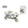 Flikehome - Cesta en forma de Triciclo 15x8.5x8cm - Pack 6 Unidades - FlikeHome - Detalles de Bautizo/Baby Shower - 309179X12 - Detalles de Bautizo/Baby Shower - 