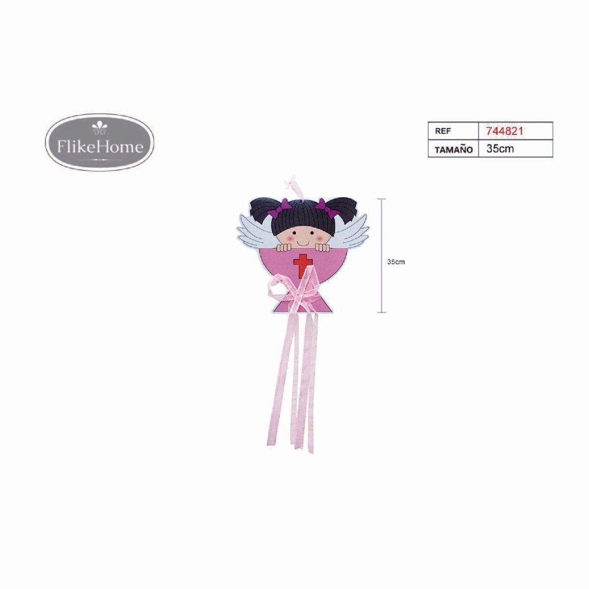 Flikehome - Colgante decorativo Comunión 35cm - Pack 12 Unidades - FlikeHome - Detalles de Comunión - 744821X12 - Detalles de Comunión - 