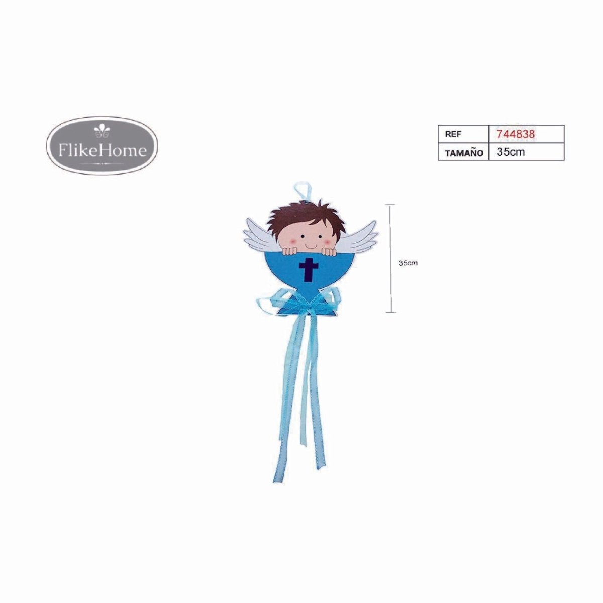 Flikehome - Colgante decorativo Comunión 35cm - Pack 12 Unidades