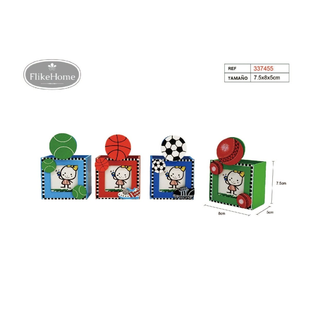 Flikehome - Cubilete Portalápices/Portafoto 8x7.5x5cm - Pack 24 Unidades