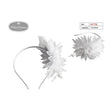 Flikehome - Diadema con flor Comunión 14x13cm - Pack 12 Unidades - FlikeHome - Detalles de Comunión - 401750X12 - Detalles de Comunión - 