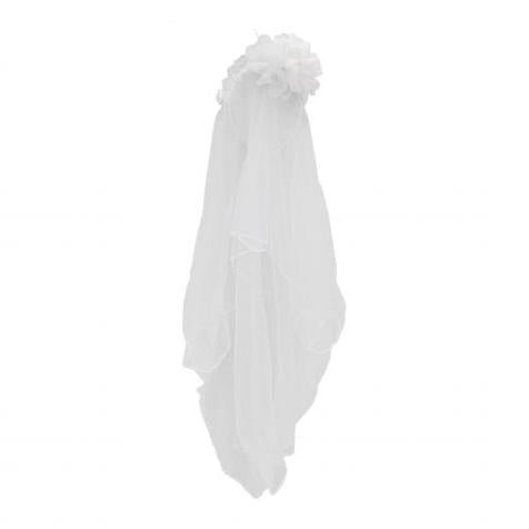 Flikehome - Diadema con velo Comunión 90x80cm - Pack 12 Unidades - FlikeHome - Detalles de Comunión - 338438X12 - Detalles de Comunión - 