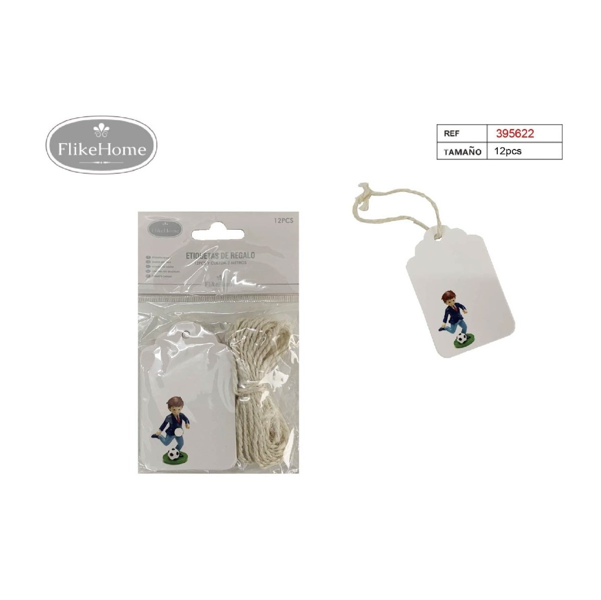 Flikehome - Etiquetas colgantes Comunión 12pcs. - Pack 24 Blisters