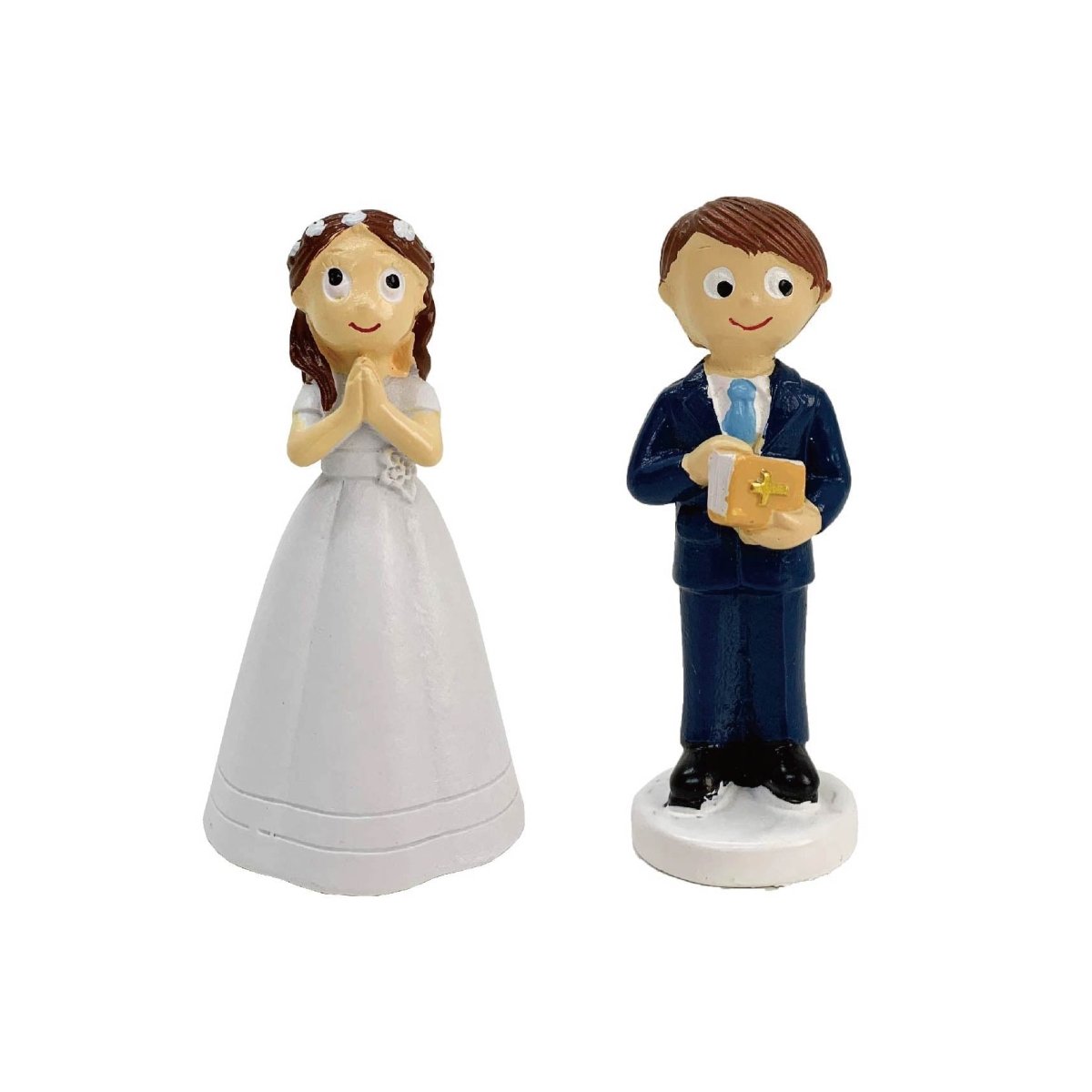 Flikehome - Figura de resina Comunión 8cm - Pack 12 Unidades - FlikeHome - Detalles de Comunión - 401866X12 - Detalles de Comunión - 