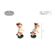 Flikehome - Figura resina niño con Balón 7cm - Pack 12 Unidades - FlikeHome - Detalles de Comunión - 772350X12 - Detalles de Comunión - 