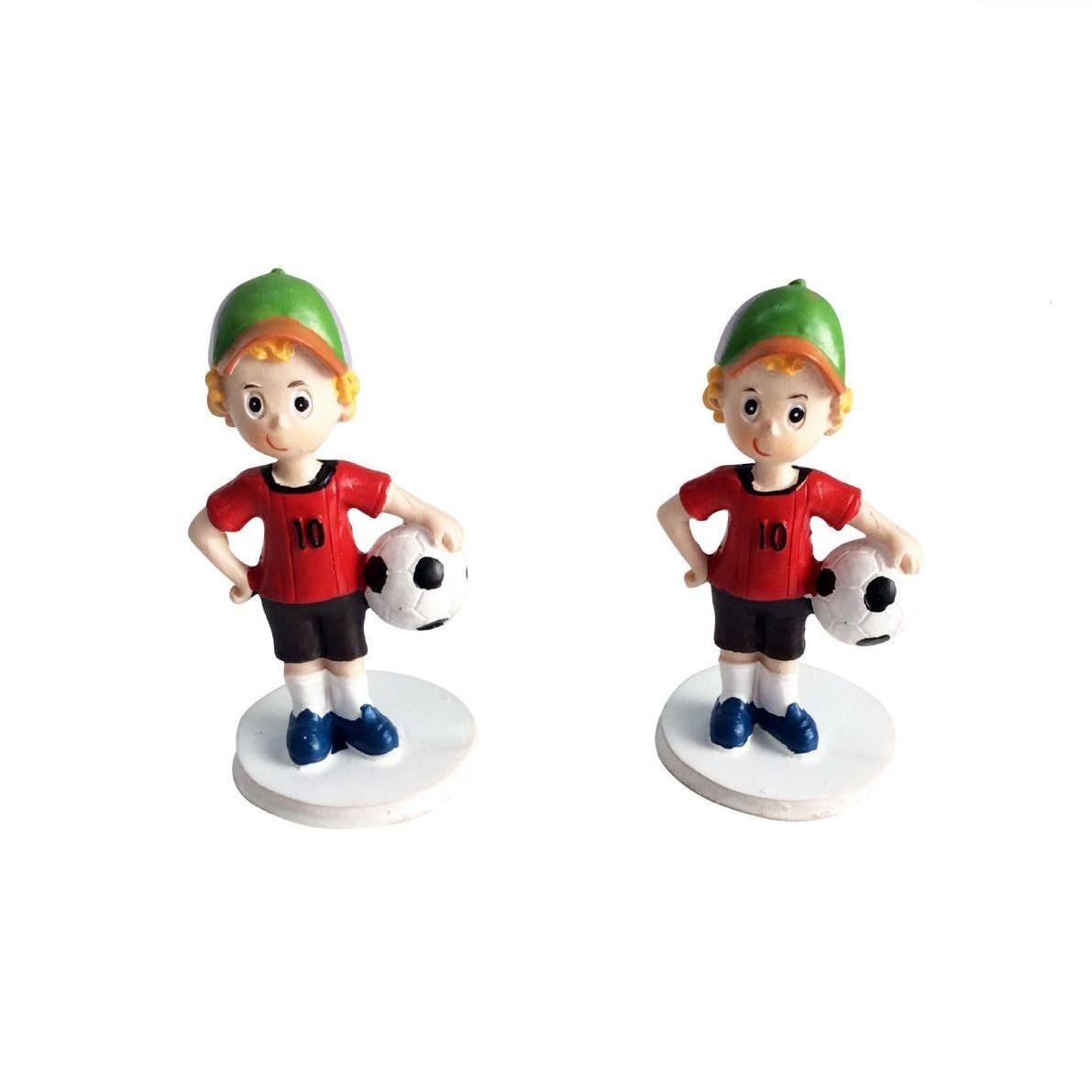 Flikehome - Figura resina niño con Balón 9cm - Pack 12 Unidades - FlikeHome - Detalles de Comunión - 772343X12 - Detalles de Comunión - 