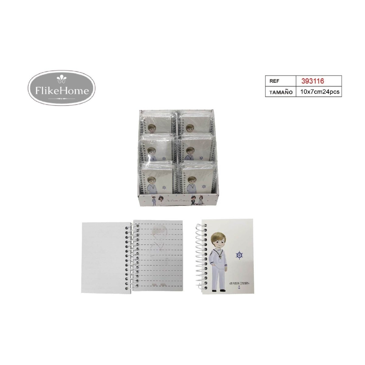 Flikehome - Libreta de Comunión - Pack 24 Unidades