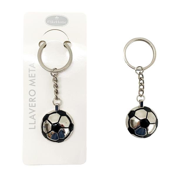 Flikehome - Llavero de metal Balón 9.5cm - Pack 12 Unidades - FlikeHome - Detalles de Comunión - 307274X12 - Detalles de Comunión - 