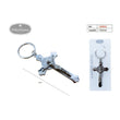 Flikehome - Llavero de metal Cruz 7.5x4.5cm - Pack 12 Unidades - FlikeHome - Detalles de Comunión - 309582X12 - Detalles de Bautizo/Baby Shower - Detalles de Boda - Detalles de Comunión