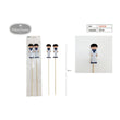 Flikehome - Pinchos de brocheta de chuches Comunión 2pcs. 28cm - Pack 12 Blisters - FlikeHome - Detalles de Comunión - 309506X12 - Detalles de Comunión - 