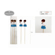 Flikehome - Pinchos de brocheta de chuches Comunión 2pcs. 28cm - Pack 12 Blisters - FlikeHome - Detalles de Comunión - 309483X12 - Detalles de Comunión - 