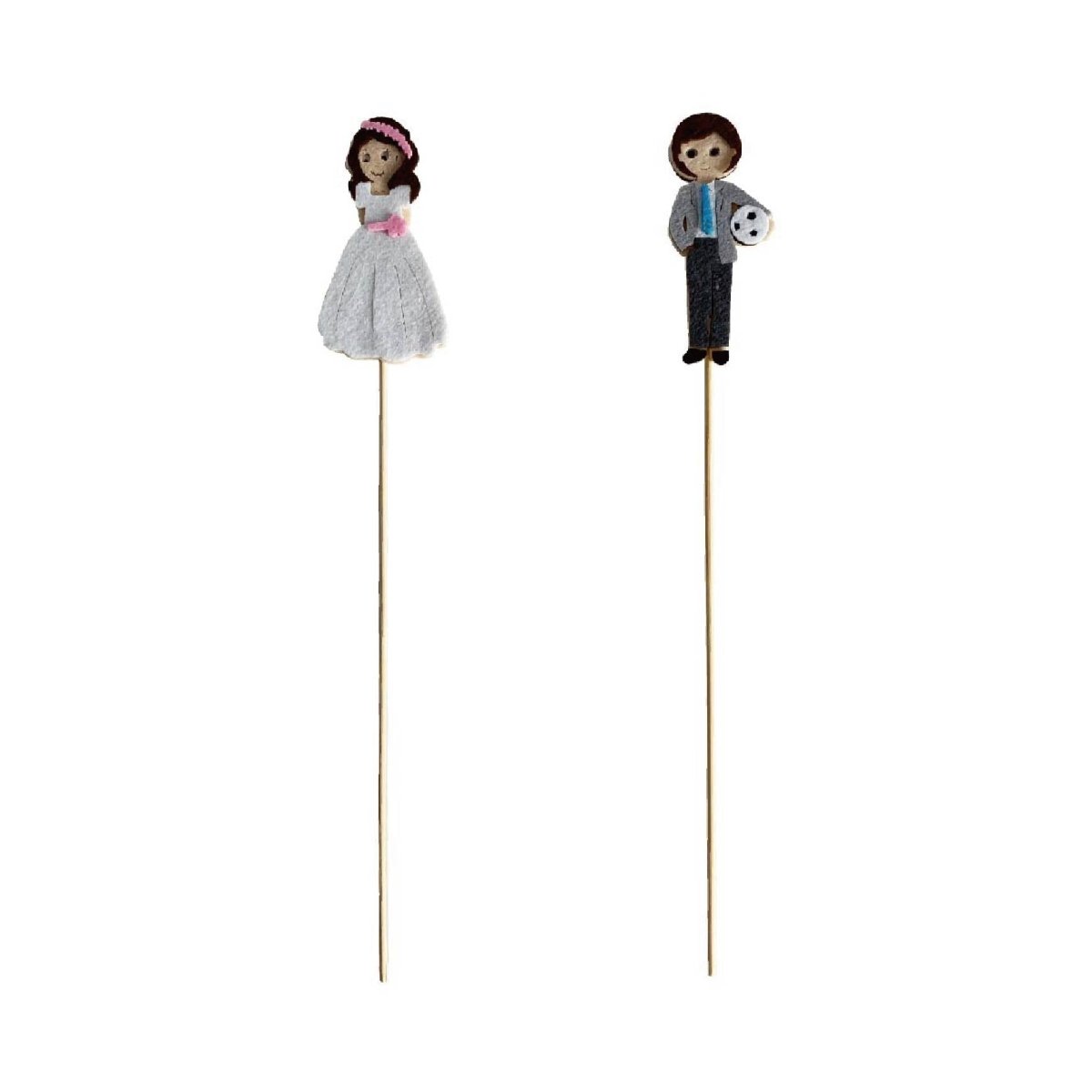 Flikehome - Pinchos de brocheta de chuches Comunión 2pcs. - Pack 12 Blisters - FlikeHome - Detalles de Comunión - 402252X12 - Detalles de Comunión - 
