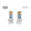 Flikehome - Pinza de madera Portafotos Comunión 11cm - Pack 12 Unidades - FlikeHome - Detalles de Comunión - 201114X12 - Detalles de Comunión - 