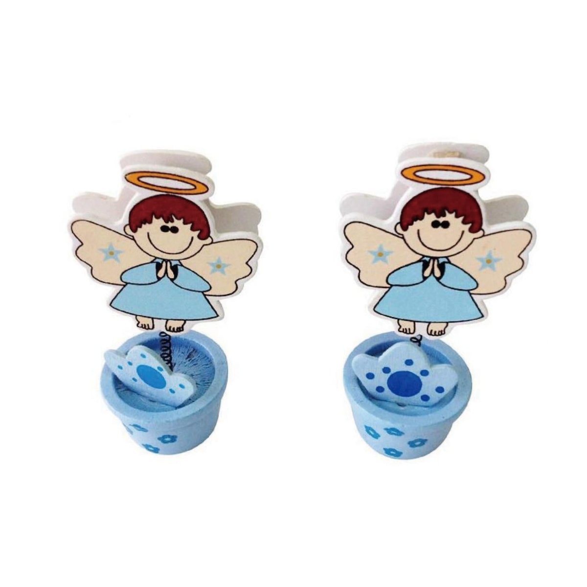 Flikehome - Pinza de madera Portafotos Comunión niño 11cm - Pack 12 Unidades - FlikeHome - Detalles de Comunión - 715524X12 - Detalles de Comunión - 