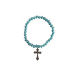 Flikehome - Pulsera de perlas sintéticas azul Comunión 8mm - Pack 12 Unidades - FlikeHome - Detalles de Comunión - 774965X12 - Detalles de Bautizo/Baby Shower - Detalles de Comunión - 