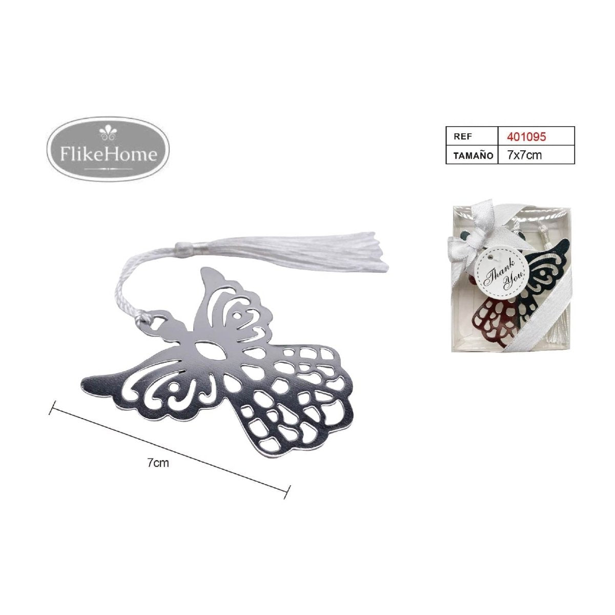 Flikehome - Punto de lectura metal 7x7cm - Pack 12 Unidades