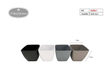 Macetero Cuadrado PVC (VARIOS TAMAÑOS DISPONIBLES) - Pack 12 Uds. - FlikeHome - Cubo Maceta PVC - 408841X12 - Cubo Maceta PVC - Cubo PVC - Maceta PVC