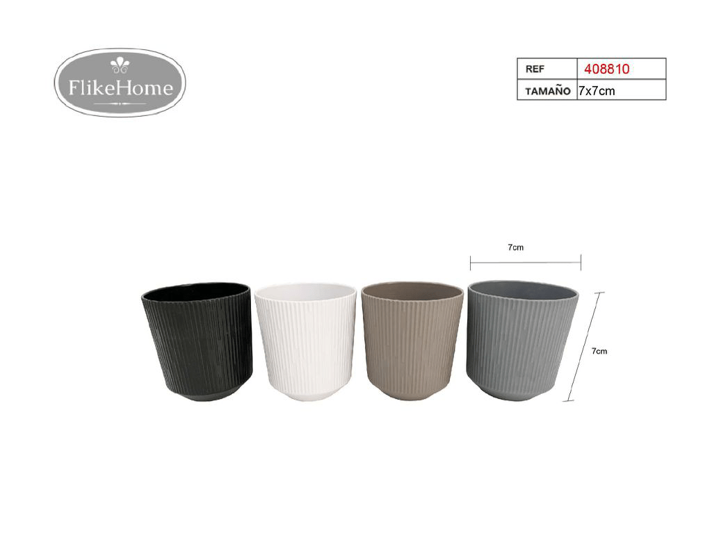 Macetero PVC (VARIOS TAMAÑOS DISPONIBLES) - Pack 12 Uds.