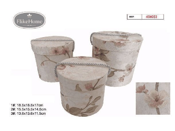 Set 3 Cajas de Cartón (VARIOS COLORES DISPONIBLES) - Pack 3 Sets - FlikeHome - Caja Regalo - 454053X1 - Caja regalo - 